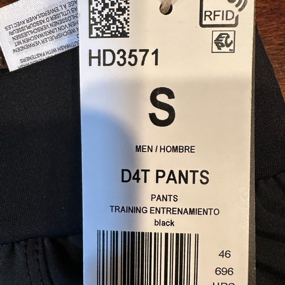 NWT! adidas AEROREADY Men's D4T Training Joggers Black Size S - Picture 12 of 13